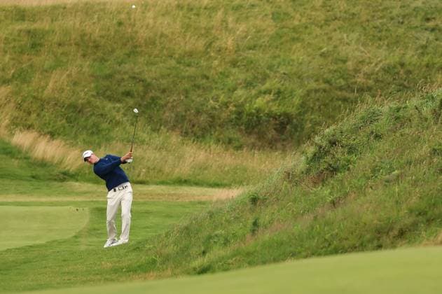 The 153rd Open Championship, Royal Portrush Golf Club, Co. Antrim 17 7 2025 Guido Migliozzi on the 2nd Guido Migliozzi on the 2nd 17 7 2025  Copyright: x INPHO BenxBradyx BB3_0234