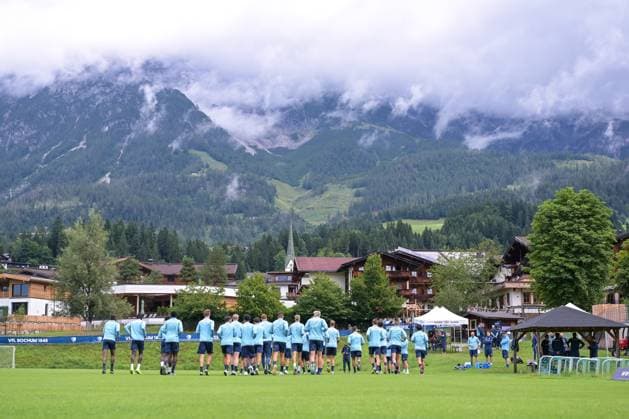 17 07 2025, Football, Season 2025 2026, 2 Bundesliga, Preparation, VfL Bochum summer training camp in Scheffau am Wilden Kaiser, The players run xRHR PHOTO YYx Copyright: RHR-FOTOx RHR-FOTO YY