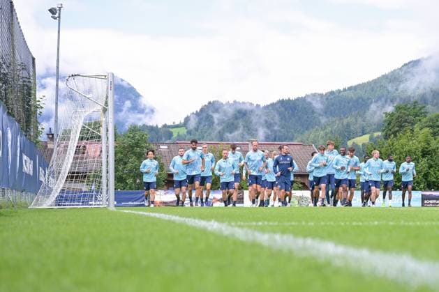 17 07 2025, Football, Season 2025 2026, 2 Bundesliga, Preparation, VfL Bochum summer training camp in Scheffau am Wilden Kaiser, The players run xRHR PHOTO YYx Copyright: RHR-FOTOx RHR-FOTO YY