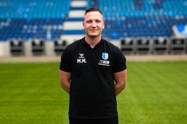 Physiotherapist Marcel Möller, 1 FC Magdeburg 2 Football Bundesliga portrait appointment 2 BL 2025 2026 official photo appointment 1 FC Magdeburg in the Avnet Arena in Magdeburg portrait, portrait, single picture, Germany, football, men, GER, 16 07 2025 Christian Schroedter
