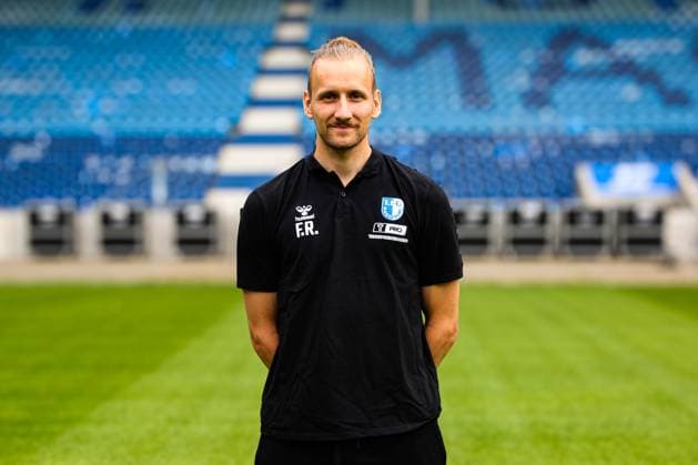 Physiotherapist Ferdinand Renner, 1 FC Magdeburg 2 Football Bundesliga portrait appointment 2 BL 2025 2026 official photo appointment 1 FC Magdeburg in the Avnet Arena in Magdeburg portrait, portrait, single picture, Germany, football, men, GER, 16 07 2025 Christian Schroedter