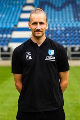 Physiotherapist Ferdinand Renner, 1 FC Magdeburg 2 Football Bundesliga portrait appointment 2 BL 2025 2026 official photo appointment 1 FC Magdeburg in the Avnet Arena in Magdeburg portrait, portrait, single picture, Germany, football, men, GER, 16 07 2025 Christian Schroedter