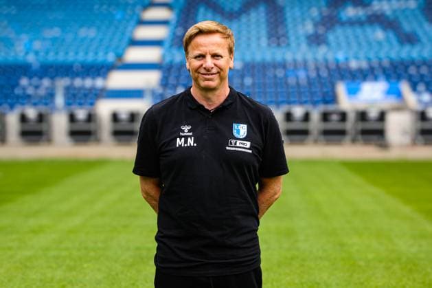 Dr Mathias Neumann, 1 FC Magdeburg 2 Football Bundesliga portrait appointment 2 BL 2025 2026 official photo appointment 1 FC Magdeburg in the Avnet Arena in Magdeburg portrait, portrait, single picture, Germany, football, men, GER, 16 07 2025 Christian Schroedter