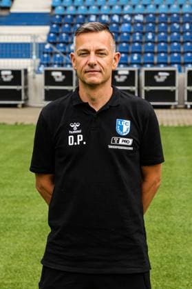 Team doctor Oliver Poranzke, 1 FC Magdeburg 2 Football Bundesliga portrait appointment 2 BL 2025 2026 official photo appointment 1 FC Magdeburg in the Avnet Arena in Magdeburg portrait, portrait, single picture, Germany, football, men, GER, 16 07 2025 Christian Schroedter