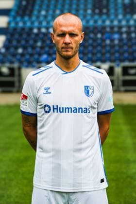 Goalkeeper Dominik Reimann, 1 FC Magdeburg 2 Soccer Bundesliga portrait appointment 2 BL 2025 2026 official photo appointment 1 FC Magdeburg in the Avnet Arena in Magdeburg portrait, portrait, single picture, Germany, Soccer, Men, GER, 16 07 2025 Christian Schroedter