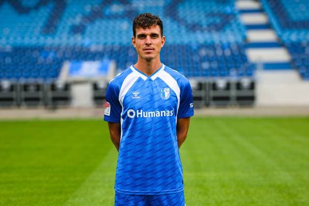 Tobias Müller, 1 FC Magdeburg 2 Soccer Bundesliga portrait appointment 2 BL 2025 2026 official photo appointment 1 FC Magdeburg in the Avnet Arena in Magdeburg portrait, portrait, single picture, Germany, soccer, men, GER, 16 07 2025 Christian Schroedter