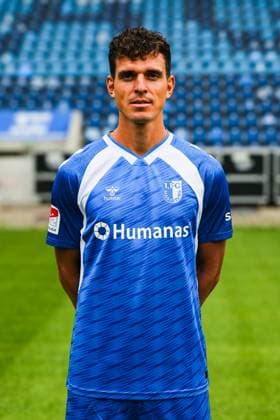 Tobias Müller, 1 FC Magdeburg 2 Soccer Bundesliga portrait appointment 2 BL 2025 2026 official photo appointment 1 FC Magdeburg in the Avnet Arena in Magdeburg portrait, portrait, single picture, Germany, soccer, men, GER, 16 07 2025 Christian Schroedter