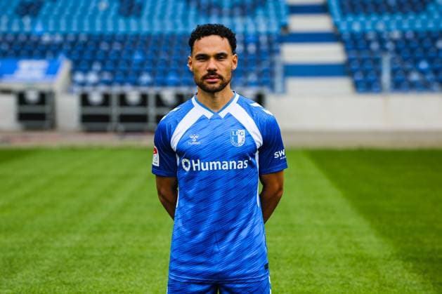 Herbert Bockhorn, 1 FC Magdeburg 2 Soccer Bundesliga portrait appointment 2 BL 2025 2026 official photo appointment 1 FC Magdeburg in the Avnet Arena in Magdeburg portrait, portrait, single picture, Germany, soccer, men, GER, 16 07 2025 Christian Schroedter