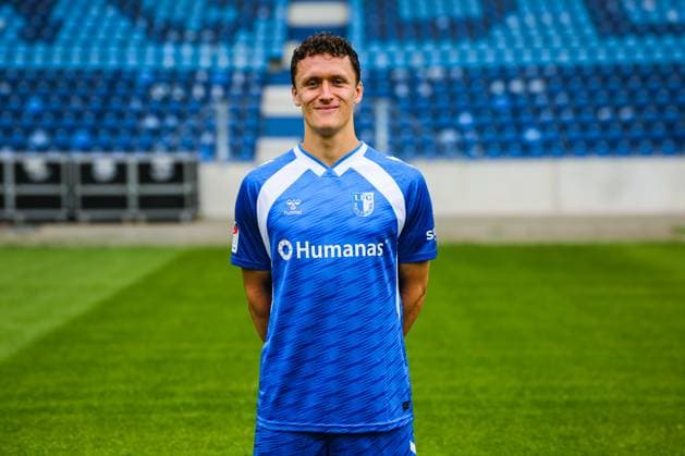 Martijn Kaars, 1 FC Magdeburg 2 Soccer Bundesliga portrait appointment 2 BL 2025 2026 official photo appointment 1 FC Magdeburg in the Avnet Arena in Magdeburg portrait, portrait, single image, Germany, Soccer, Men, GER, 16 07 2025 Christian Schroedter