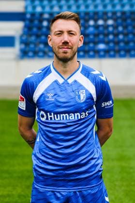 Connor Krempicki, 1 FC Magdeburg 2 Soccer Bundesliga portrait appointment 2 BL 2025 2026 official photo appointment 1 FC Magdeburg in the Avnet Arena in Magdeburg portrait, portrait, single image, Germany, Soccer, Men, GER, 16 07 2025 Christian Schroedter