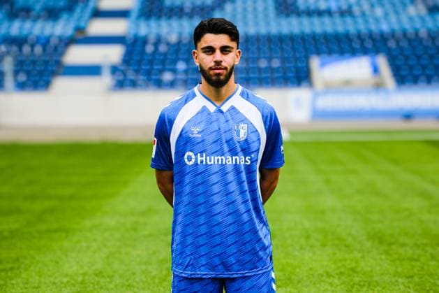 Abu Bekir Ömer El Zein, 1 FC Magdeburg 2 Soccer Bundesliga portrait appointment 2 BL 2025 2026 official photo appointment 1 FC Magdeburg in the Avnet Arena in Magdeburg portrait, portrait, single picture, Germany, Soccer, Men, GER, 16 07 2025 Christian Schroedter