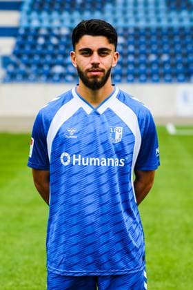 Abu Bekir Ömer El Zein, 1 FC Magdeburg 2 Soccer Bundesliga portrait appointment 2 BL 2025 2026 official photo appointment 1 FC Magdeburg in the Avnet Arena in Magdeburg portrait, portrait, single picture, Germany, Soccer, Men, GER, 16 07 2025 Christian Schroedter