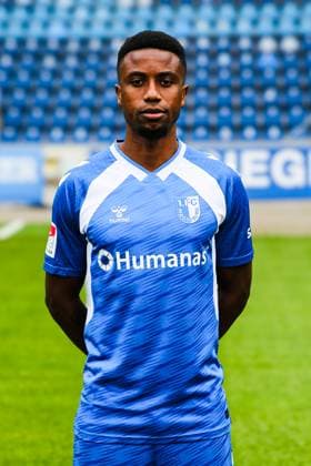 Lubambo Musonda, 1 FC Magdeburg 2 Soccer Bundesliga portrait appointment 2 BL 2025 2026 official photo appointment 1 FC Magdeburg in the Avnet Arena in Magdeburg portrait, portrait, single picture, Germany, Soccer, Men, GER, 16 07 2025 Christian Schroedter