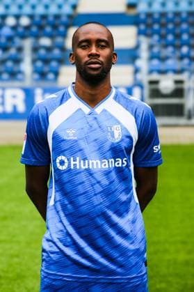 Silas Gnaka, 1 FC Magdeburg 2 Soccer Bundesliga portrait appointment 2 BL 2025 2026 official photo appointment 1 FC Magdeburg in the Avnet Arena in Magdeburg portrait, portrait, single picture, Germany, Soccer, men, GER, 16 07 2025 Christian Schroedter