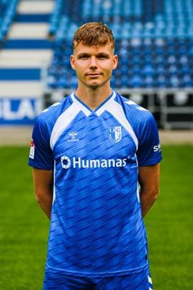 Philipp Hercher, 1 FC Magdeburg 2 Soccer Bundesliga portrait appointment 2 BL 2025 2026 official photo appointment 1 FC Magdeburg in the Avnet Arena in Magdeburg portrait, portrait, single picture, Germany, football, men, GER, 16 07 2025 Christian Schroedter
