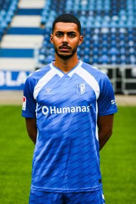 Tarek Chahed, 1 FC Magdeburg 2 Football Bundesliga portrait appointment 2 BL 2025 2026 official photo appointment 1 FC Magdeburg in the Avnet Arena in Magdeburg portrait, portrait, single image, Germany, football, men, GER, 16 07 2025 Christian Schroedter