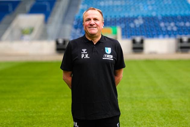 Team doctor Dr. Patrick Klein, 1 FC Magdeburg 2 Soccer Bundesliga portrait appointment 2 BL 2025 2026 official photo appointment 1 FC Magdeburg in the Avnet Arena in Magdeburg portrait, portrait, single picture, Germany, Soccer, men, GER, 16 07 2025 Christian Schroedter