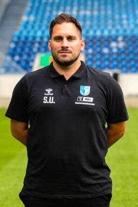 Co coach Saban Uzun, 1 FC Magdeburg 2 Soccer Bundesliga portrait appointment 2 BL 2025 2026 official photo appointment 1 FC Magdeburg in the Avnet Arena in Magdeburg portrait, portrait, single picture, Germany, Soccer, Men, GER, 16 07 2025 Christian Schroedter