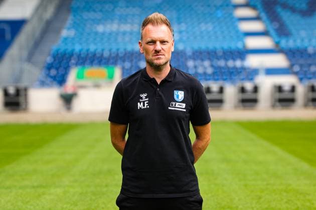 Head coach Markus Fiedler, 1 FC Magdeburg 2 Soccer Bundesliga portrait appointment 2 BL 2025 2026 official photo appointment 1 FC Magdeburg in the Avnet Arena in Magdeburg portrait, portrait, single picture, Germany, Soccer, Men, GER, 16 07 2025 Christian Schroedter