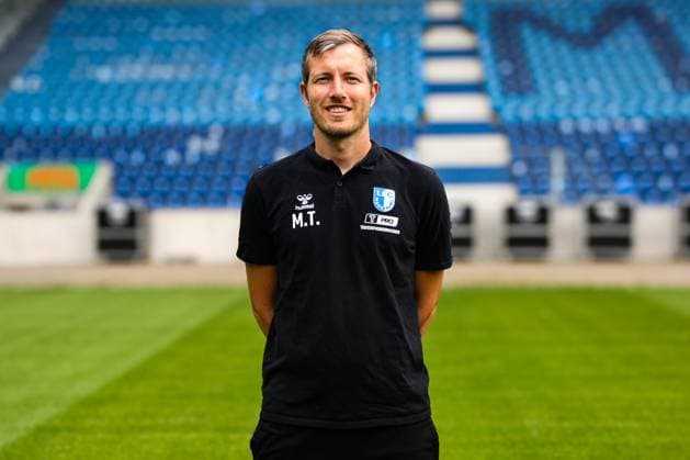 Goalkeeper coach Matthias Tischer, 1 FC Magdeburg 2 Soccer Bundesliga portrait appointment 2 BL 2025 2026 official photo appointment 1 FC Magdeburg in the Avnet Arena in Magdeburg portrait, portrait, single picture, Germany, Soccer, men, GER, 16 07 2025 Christian Schroedter