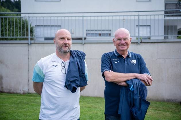 17 07 2025, Football, Season 2025 2026, 2 Bundesliga, Preparation, VfL Bochum summer training camp in Scheffau am Wilden Kaiser, Managing Director Sport Dirk Dufner VfL Bochum 1848 , Deputy Chairman Hans Peter Villis VfL Bochum 1848 xRHR PHOTO YYx Copyright: RHR-FOTOx RHR-FOTO YY