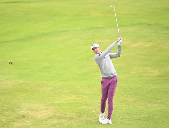 Tom McKibbin on the 12th fairway The Open Golf, Round 1, Royal Portrush Golf Club, County Antrim, Northern Ireland, UK - 17 Jul 2025Portrush Royal Portrush Golf Club Northern Ireland United Kingdom  Copyright: xGreigxCowie Shutterstockx 15402507ai