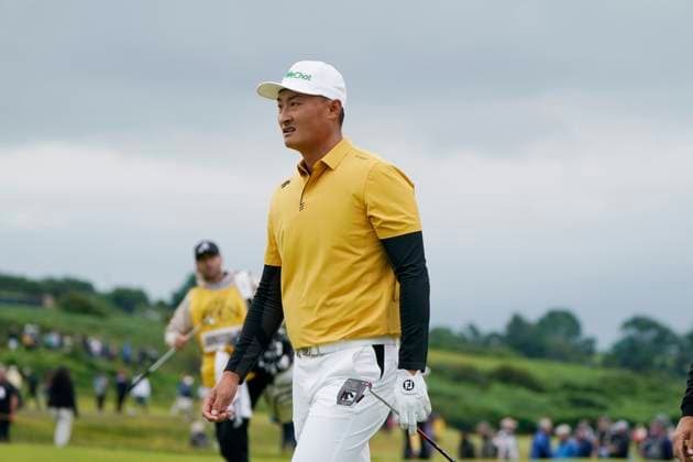 The 153rd Open Championship 2025 Haotong Li (Chn) In action on the 1st day The 153rd Open Championship, Royal Portrush Golf Club (Dunluce Links) in Portrush, County Antrim, Northern Ireland, from Thursday, 17 July to Sunday, 20 July 2025. Copyright: xMarkxNewcombex