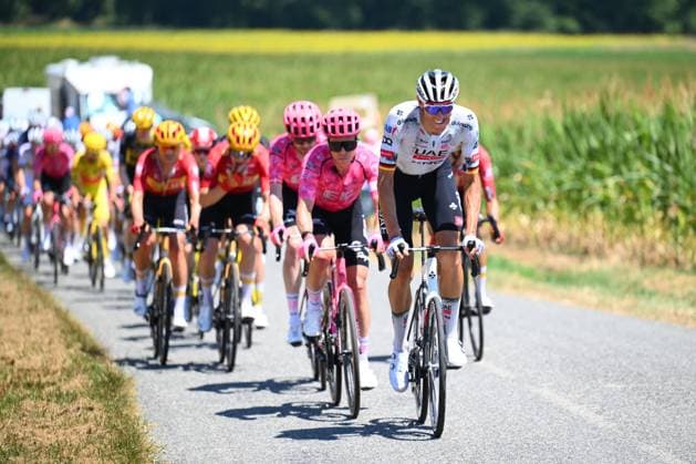 Tour de France 2025 Stage 12 HAUTACAM, FRANCE - JULY 17 : Politt Nils (GER) of UAE Team Emirates - XRG in action during stage 12 of the 112th edition of Tour de France an UCI World Tour 2.UWT cycling road race stage for Men Elite of 181 km with start in Auch and finish in Hautacam on July 17, 2025 in Hautacam, France, 17 07 2025 ( Motordriver Kenny Verfaillie - Hautacam France  Copyright: xVincentxKalutx