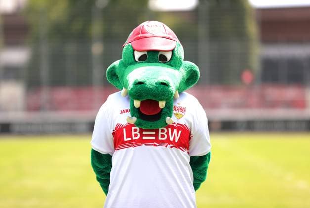 17 07 2025, Maskotchen Fritze VfB Stuttgart II 3 Liga, Porträttermin 2025 2026,