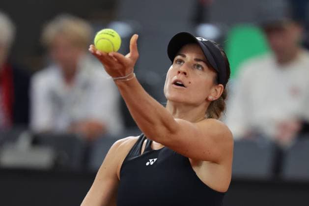 GER, Hamburg, xFSx, ATP250 Womens Tennis Tournament , MSC Hamburg Ladies Open 2025 , Round of 16 ,17 07 2025 v l Anna Bondar HUN makes a serve Copyright: HMBxMedia FernandoxSoares