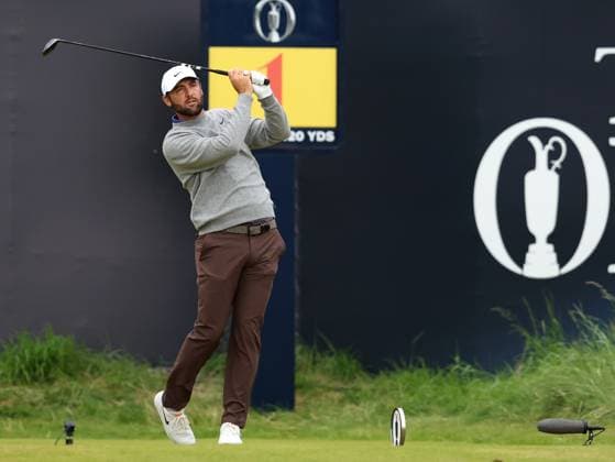 17th July 2025; Royal Portrush Golf Club, Portrush, County Antrim, Northern Ireland; The Open Golf Championship Round 1; Scottie Scheffler (USA) plays from the tee at the first hole  ActionPlus12814443 DavidxBlunsden