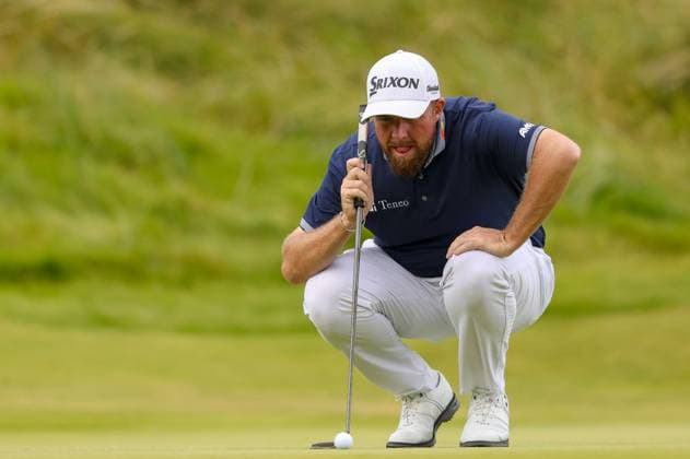 The 153rd Open Championship, Royal Portrush Golf Club, Co. Antrim 17 7 2025 Shane Lowry on the 18th green Shane Lowry on the 18th green 17 7 2025  Copyright: x INPHO BenxBradyx BB3_4466