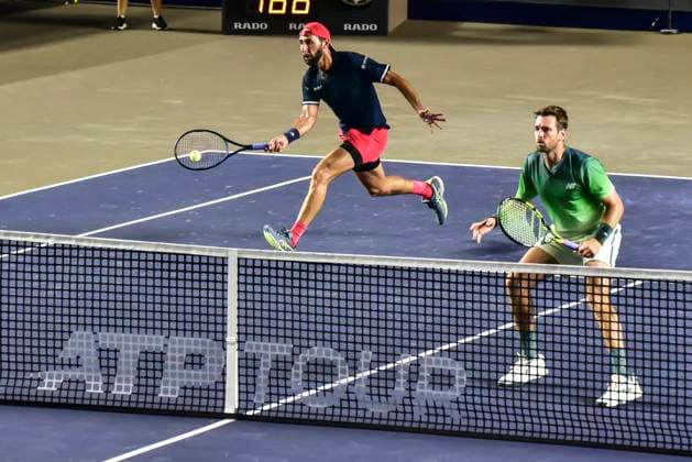 LOS CABOS TENNIS OPEN 2025 LOS CABOS TENNIS OPEN 2025 KRAJICEK GONZALEZ VS WINEGAR CERETTANI 16072025 LOS CABOS, BAJA CALIFORNIA, MEXICO Photo of Austin Krajicek of the USA and Santiago Gonzalez of Mexico, during doubles game of Los Cabos Tennis Open 2025 held at the Mextenis Stadium of the Cabo Sports Complex of Los Cabos, Baja California, Mexico Photo Austin Krajicek of the USA and Santiago Gonzalez of Mexico, during doubles game of Los Cabos Tennis Open 2025 held at the Mextenis Stadium of the Cabo Sports Complex of Los Cabos, Baja California, Mexico PHOTO BY IMAGENSHOP AGENCIA FOTOGRAFICA LOS CABOS BAJA CALIFORNIA MEXICO Copyright: xIMAGENSHOPxAGENCIAxFOTOGRAFICAx