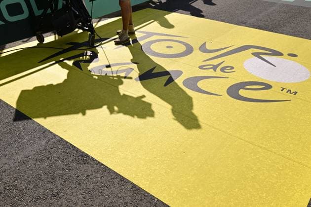 The finish of stage 12 of the 2025 Tour de France cycling, from Auch to Hautacam (181 km), on Thursday 17 July 2025 in France. The 112th edition of the Tour de France starts on Saturday 5 July in Lille, France, and will finish in Paris, France on the 27th of July. DIRKxWAEM  x129449637x