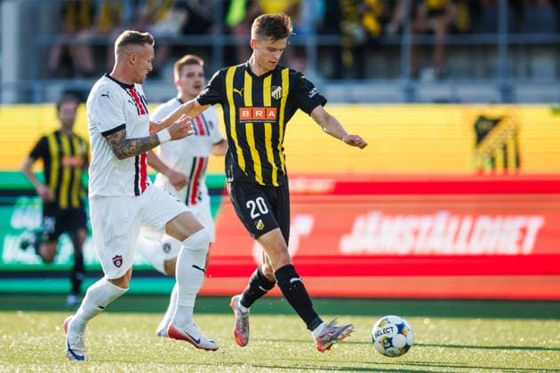 250717 Adrian Svanbäck of Häcken during the UEFA Europa League qualifier football match between Häcken and Spartak Trnava on July 17, 2025 in Göteborg Photo Michael Erichsen BILDBYRAN COP 89 MI0850 fotboll football soccer fotball uefa europa league europa league häcken spartak trnava bbeng bbauto  Copyright: MICHAELxERICHSEN BB250717MI018