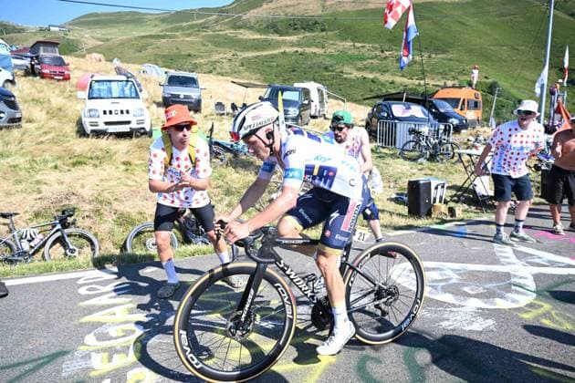 17-07-2025 Tour De France; Tappa 12 Auch - Hautacam; 2025, Soudal - Quick Step; Evenepoel, Remco; Hautacam; 