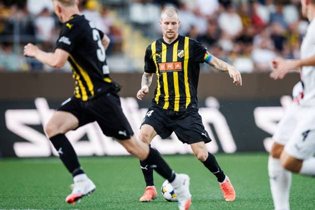 250717 Simon Gustafson of Häcken during the UEFA Europa League qualifier football match between Häcken and Spartak Trnava on July 17, 2025 in Göteborg Photo Michael Erichsen BILDBYRAN COP 89 MI0850 fotboll football soccer fotball uefa europa league europa league häcken spartak trnava bbeng bbauto  Copyright: MICHAELxERICHSEN BB250717MI023