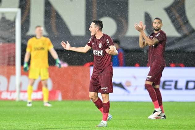 ROU, Cluj-Napoca: CFR 1907 Cluj goes against Paksi FC The match counting for the first qualifying round of UEFA Europa League was disputed on July 17 th 2025 on Dr Constantin Radulescu Stadium Copyright: xAncaxTepeix