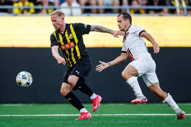 250717 Mikkel Rygaard Jensen of Häcken during the UEFA Europa League qualifier football match between Häcken and Spartak Trnava on July 17, 2025 in Göteborg Photo Michael Erichsen BILDBYRAN COP 89 MI0850 fotboll football soccer fotball uefa europa league europa league häcken spartak trnava bbeng bbauto  Copyright: MICHAELxERICHSEN BB250717MI026