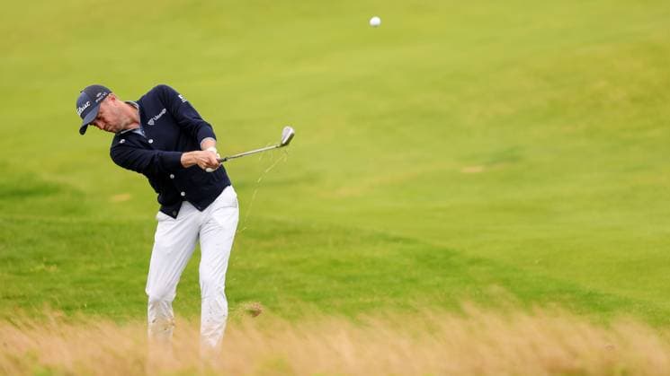 The 153rd Open Championship, Royal Portrush Golf Club, Co. Antrim 17 7 2025 Justin Thomas on the 12th Justin Thomas on the 12th 17 7 2025  Copyright: x INPHO BenxBradyx BB3_6418