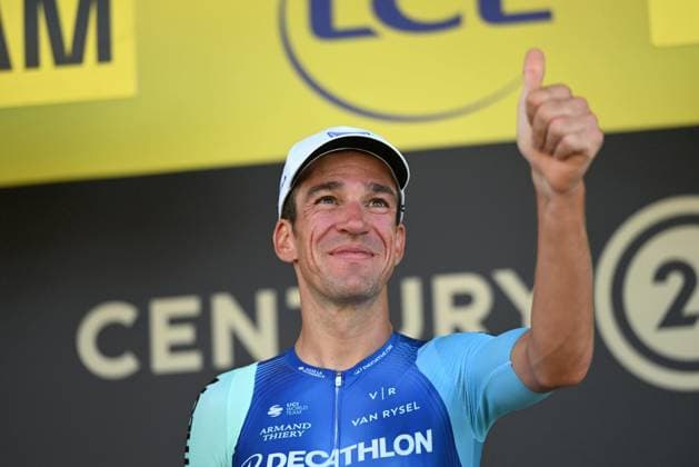 TDF 2025 BASTIEN ARBERET MAXPPP BRUNO ARMIRAIL CYCLISME TOUR DE FRANCE 12E ETAPE ENTRE AUCH ET HAUTACAM, PHOTO DE L ARRIVEE LE JEUDI 17 JUILLET 2025 HAUTACAM HAUTES-PYRENEES FRANCE  Copyright: xDDM MAXPPPxBASTIENxARBERETx ARB_1181 BAR2025071740