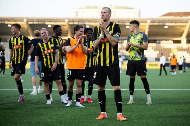 250717 Simon Gustafson of Häcken after the UEFA Europa League qualifier football match between Häcken and Spartak Trnava on July 17, 2025 in Göteborg Photo Michael Erichsen BILDBYRAN COP 89 MI0850 bbeng europa league football fotball fotboll häcken soccer spartak trnava uefa europa league  Copyright: MICHAELxERICHSEN BB250717MI075