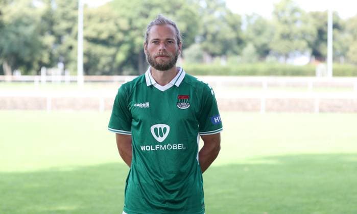 1 FC Schweinfurt 05, 3 Liga, Porträttermin 2025 2026 Kristian Böhnlein 1 FC Schweinfurt 05 single image, portrait, landscape format Schweinfurt Sachs Stadium Bavaria Germany
