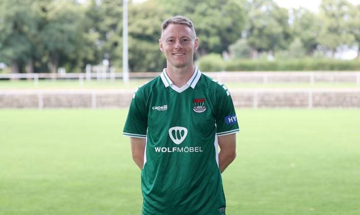 1 FC Schweinfurt 05, 3 Liga, Porträttermin 2025 2026 Joshua Endres 1 FC Schweinfurt 05 , single picture, portrait, landscape format Schweinfurt Sachs Stadion Bayern Germany