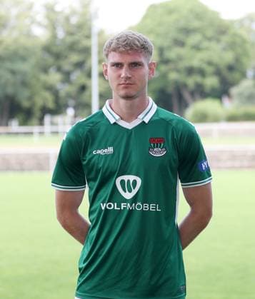 1 FC Schweinfurt 05, 3 Liga, Porträttermin 2025 2026 Jakob Tranziska 1 FC Schweinfurt 05 , single picture, portrait, portrait format Schweinfurt Sachs Stadium Bavaria Germany