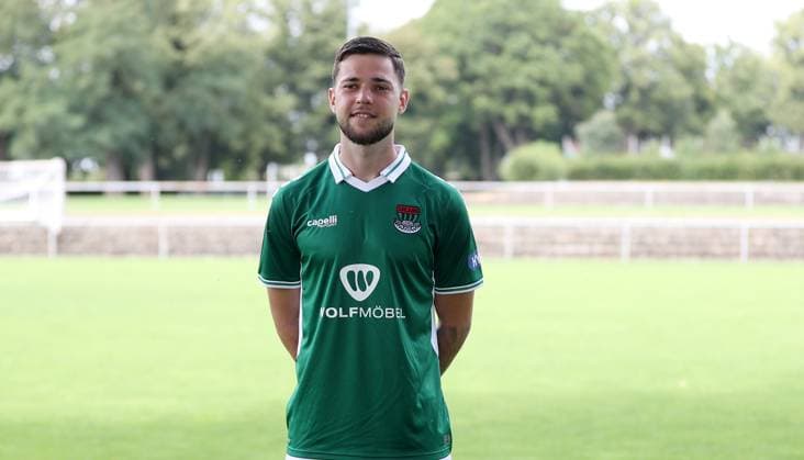 1 FC Schweinfurt 05, 3 Liga, Porträttermin 2025 2026 Erik Shuranov 1 FC Schweinfurt 05 , single picture, portrait, landscape format Schweinfurt Sachs Stadion Bayern Germany
