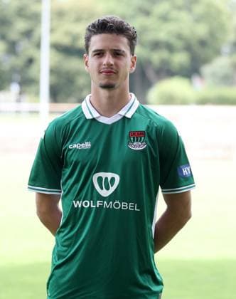 1 FC Schweinfurt 05, 3 Liga, portrait date 2025 2026 Fabio Luque Notaro 1 FC Schweinfurt 05 , single picture, portrait, portrait format Schweinfurt Sachs Stadium Bavaria Germany