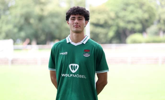 1 FC Schweinfurt 05, 3 Liga, Porträttermin 2025 2026 Luka Kalandia 1 FC Schweinfurt 05 , single picture, portrait, landscape format Schweinfurt Sachs Stadion Bayern Germany