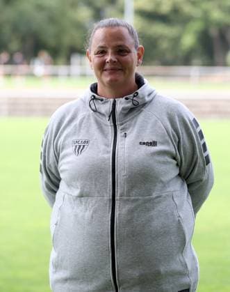 1 FC Schweinfurt 05, 3 Liga, Porträttermin 2025 2026 Team manager Sandra Kühlinger 1 FC Schweinfurt 05 , single picture, portrait, portrait format Schweinfurt Sachs Stadium Bavaria Germany