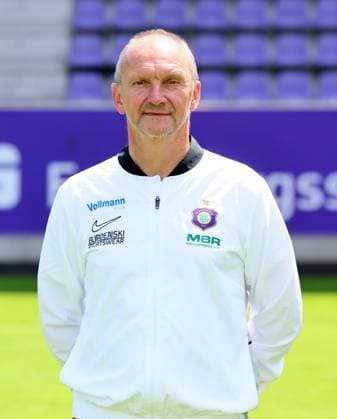 Team presentation Erz Aue 3 Liga team manager Thomas Romeyke, FC Erzgebirge Aue 3 Liga, Porträttermin 2025 2026 , Aue, 17 07 2025, Erzgebirgsstadion, Fußball , For editorial use only Only editorial use
